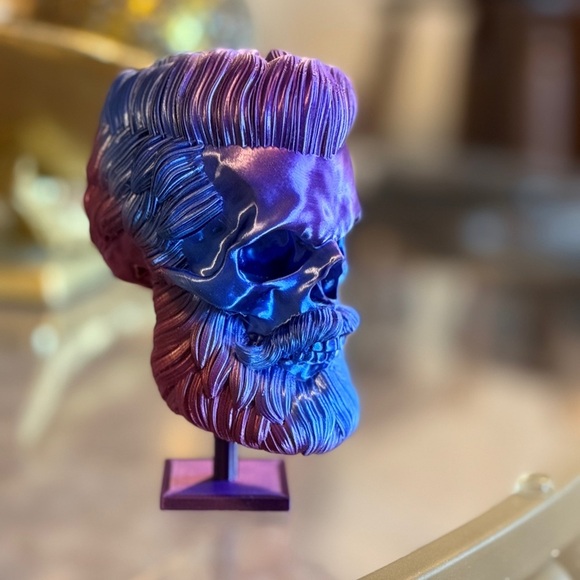 3D Printed | Halloween Skull Decor 💀💙💜 - Picture 6 of 10